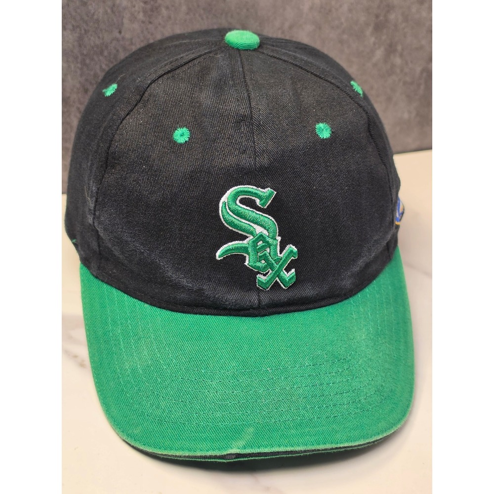 Chicago White Sox Miller Lite Baseball Cap Hat Black Green Adjustable Kick 10